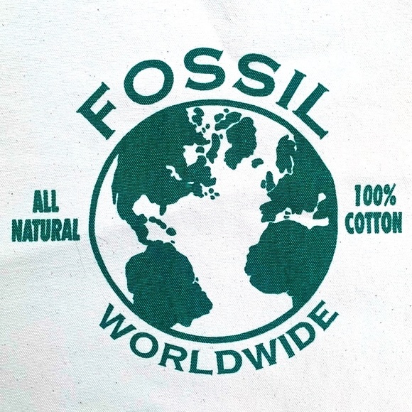 NEW FOSSIL Vintage Sustainable Canvas Country String Bag - Picture 2 of 3